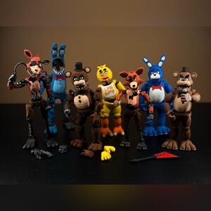 Fnaf movie and withered articulated 3d prints